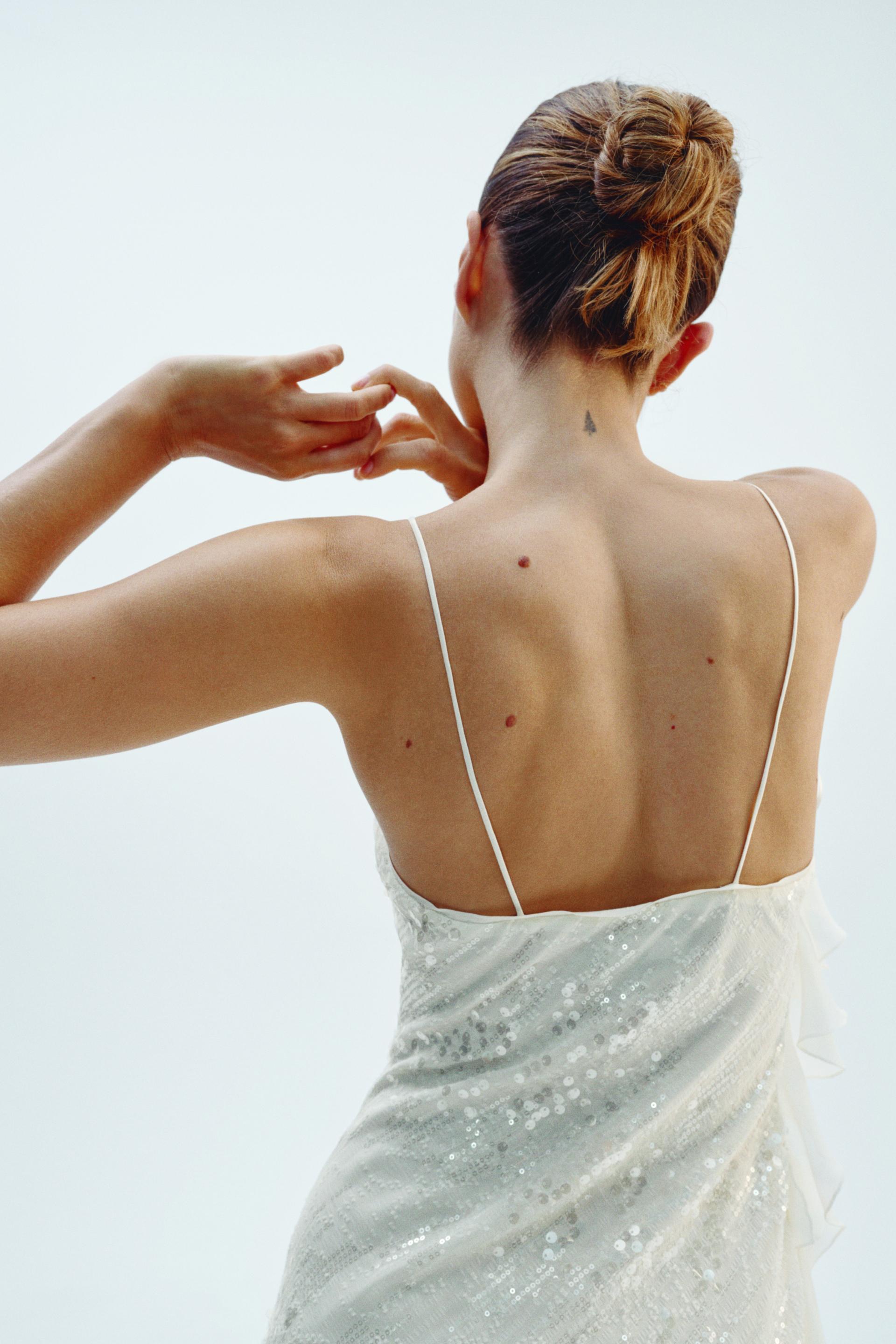 Summer Laminated Decoration Sequin Short Dress Bella Mia